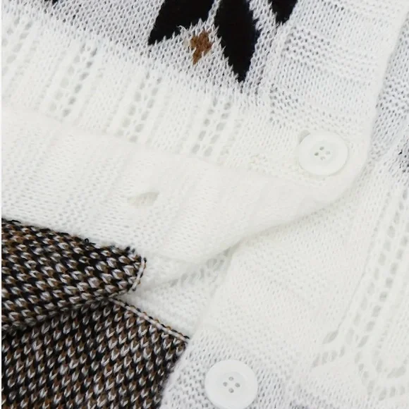 Nordic Snowflakes Open Knit Cardigan
Eclectic Grandpa Sweater - Picture 7 of 9